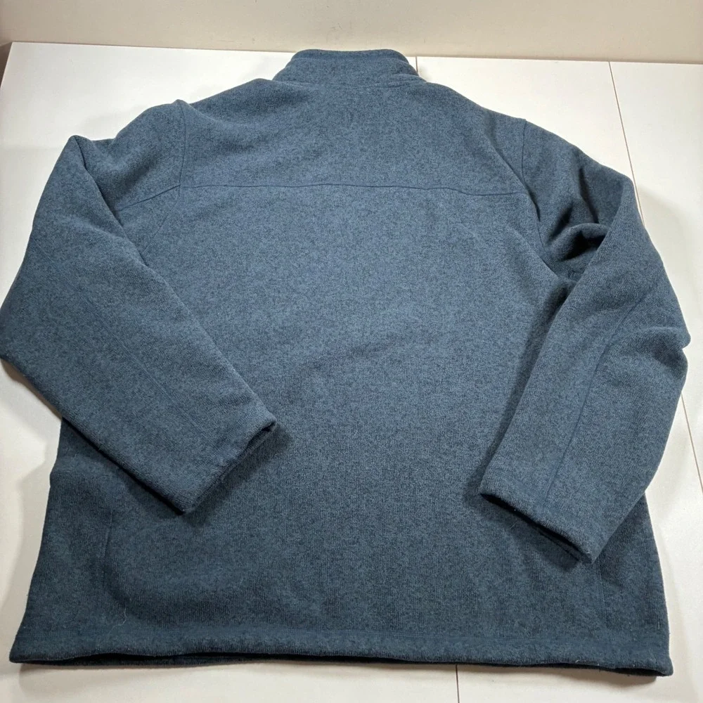 North Face Gordon Lyons Pullover 2XL Blue Heather Quarter Zip Fleece